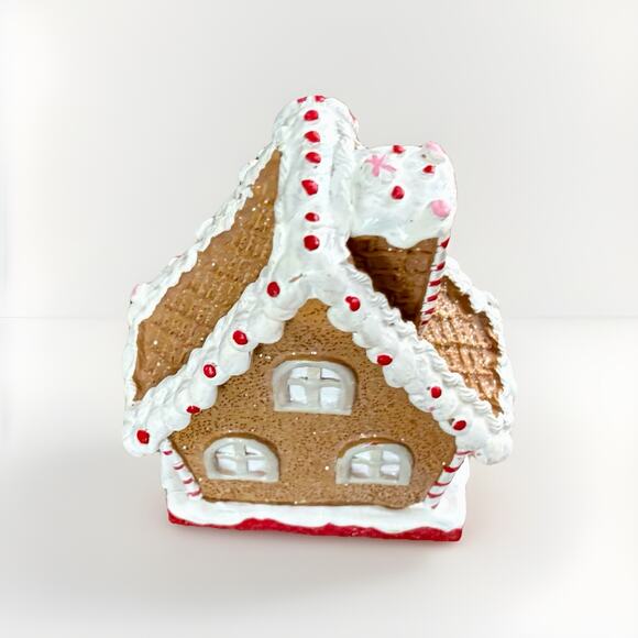 NWT Peppermint& Pine Gingerbread Man Cookie House XMAS Gift Set Hand Towels Mugs - Picture 15 of 16